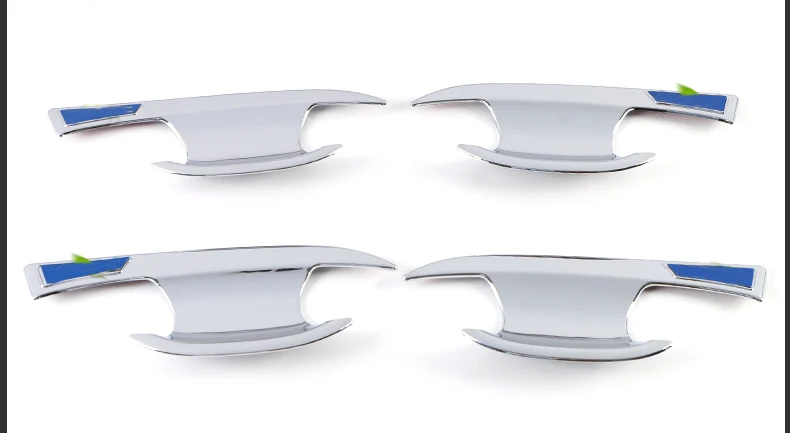 Lsrtw2017 for Volkswagen Vw T-roc Car Door Bowl Panel Trims Chrome Decorative Interior Accessories