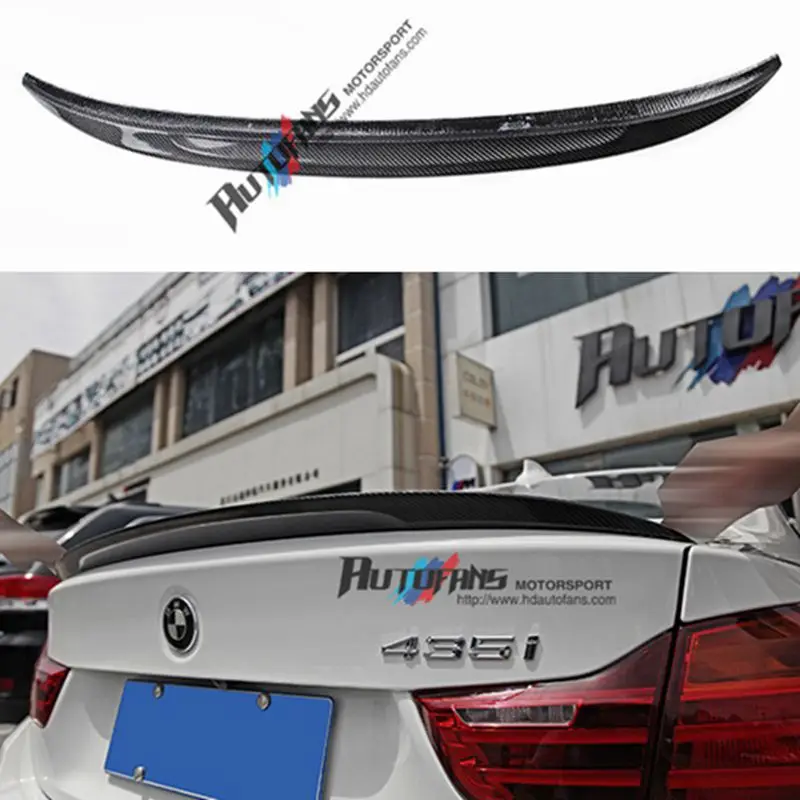 Alerón Trasero De Fibra De Carbono ABS Para Mercedes Clase C W205 C205 C63 Coupe (2015-2021) - Negro Brillante