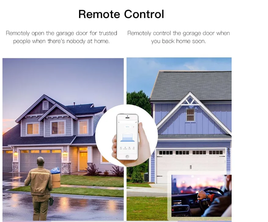 Smart Life APP удаленный открытый закрытый монитор совместим с Alexa Echo Google Home WiFi умный контроллер двери гаража