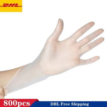 

800pcs Disposable Waterproof Gloves High Elasticity PVC SGS Food Grade Work Safety Gloves