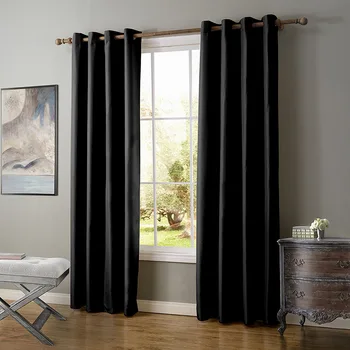 

Lychee Modern Blackout Curtains for Living Room Bedroom Window Curtains Drapes Solid Finished Blackout Curtains