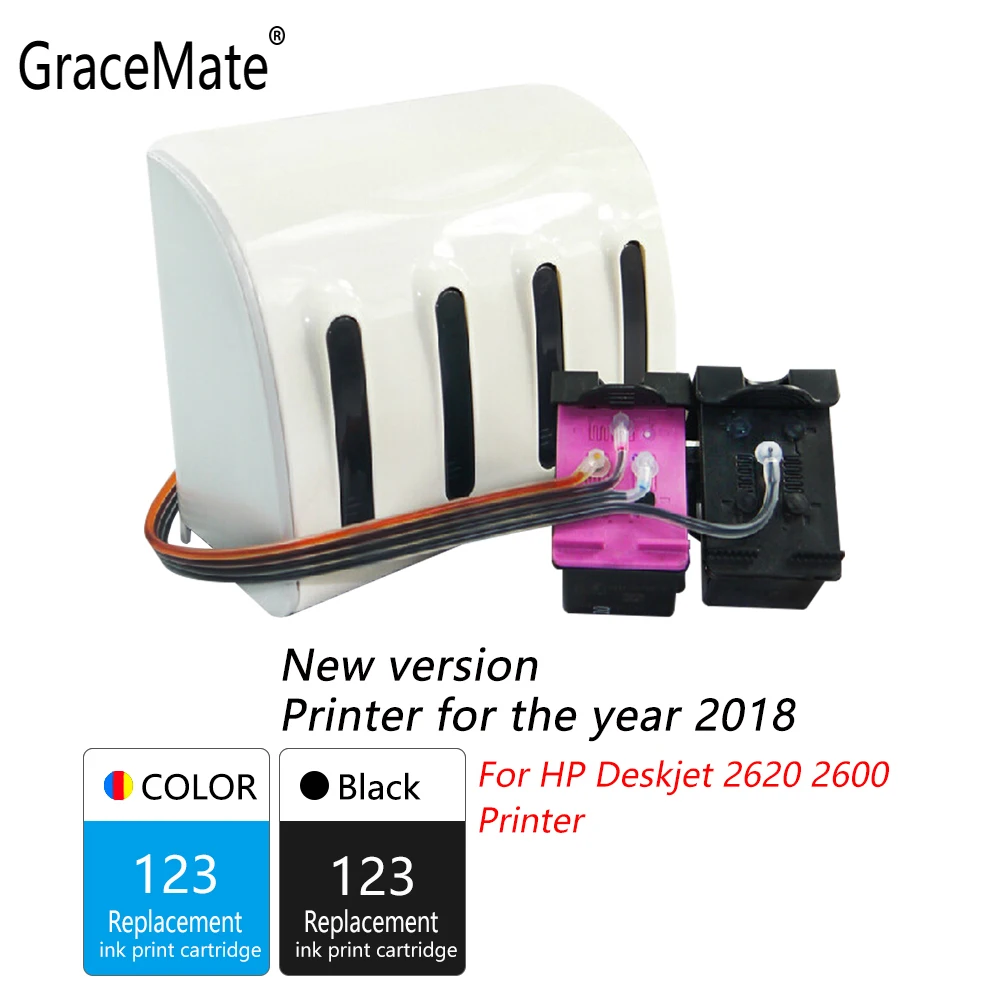 GraceMate 123 XL СНПЧ чернила для Hp Deskjet 2620 2600 принтеров 2018 новая версия принтера |