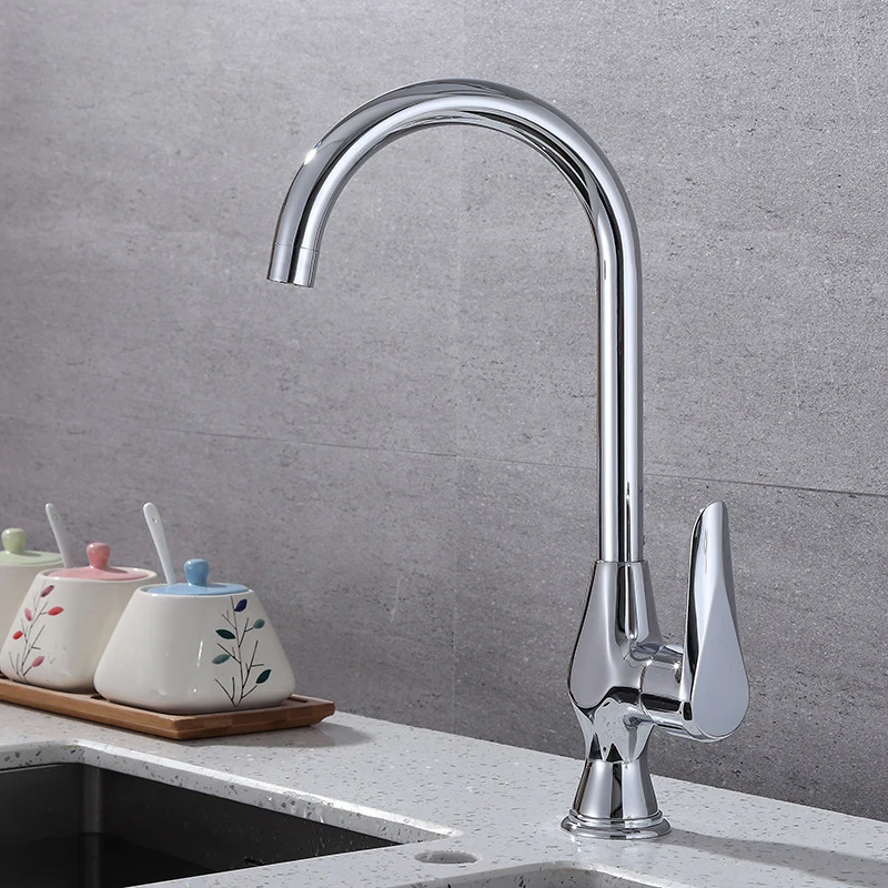 Mixed faucet Смеситель для горячей и холодной воды с одним соединением, вертикальный смеситель, Поворотный кухонный кран, поворотный кран для раковины - Цвет: Mixed faucet