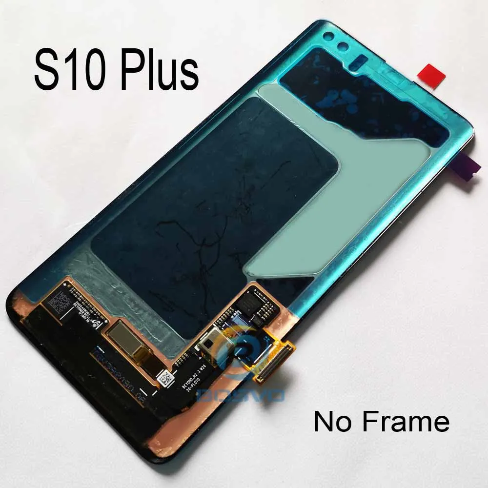 Для samsung S10 G973F G973 lcd S10e экран S10 Plus G975 G975F дисплей с сенсорным дигитайзером с рамкой в сборе