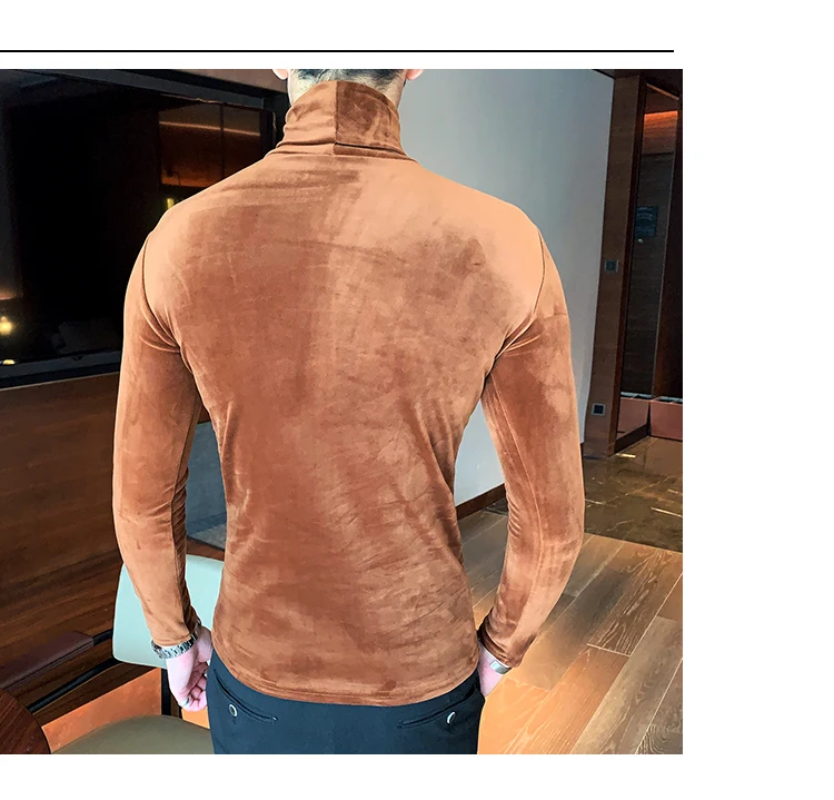 Camisetas, винтажные, мужские, бархатные, мужские, мужские, terciopelo cuello alto camisetas hombres real camiseta hombres Slim Fit Hombr