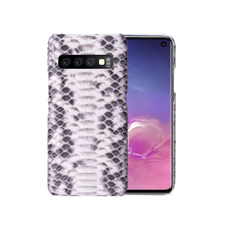 Натуральная кожа питона чехол для телефона для samsung Galaxy S6 S7 S8 S9 S10 Plus, Note 8, 9, 10, плюс класса люкс для A20 A30 A50 A70 A5 A7 A8 чехол