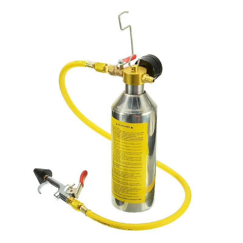 

1 Set Air Conditioning Pipe Cleaning Bottle Stainless Steel A/C Flush Kit