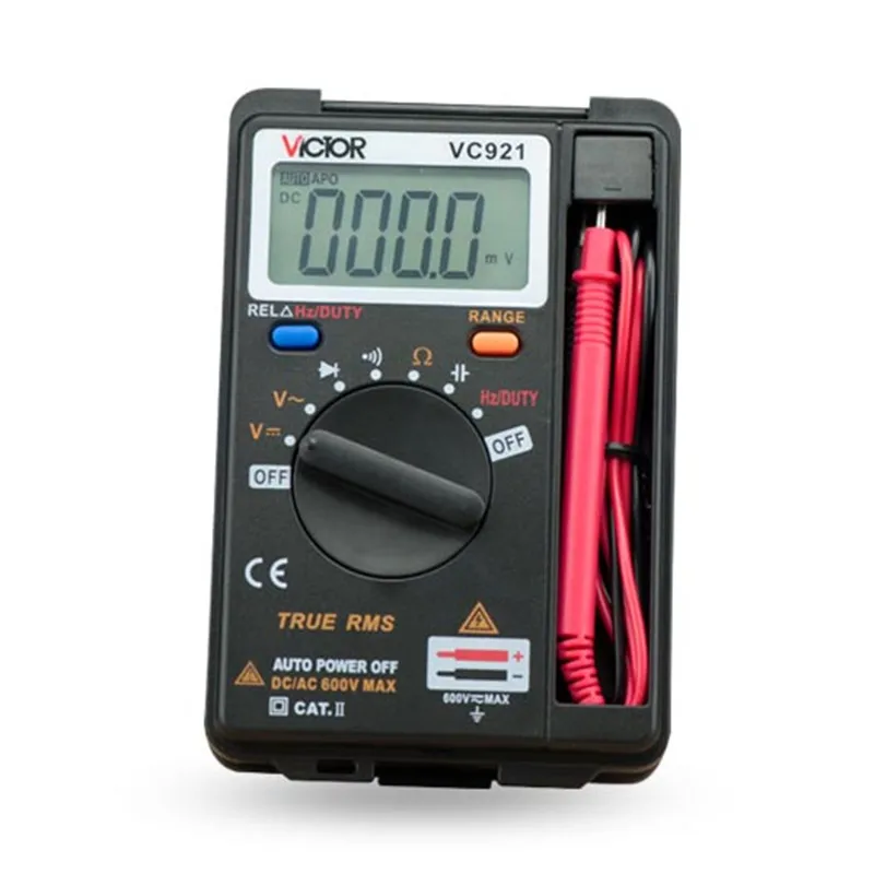 VICTOR-VC921-DMM-Integrated-Personal-Handheld-Pocket-Mini-Digital-Multimeter-Mini-portable-Multimeter-meter