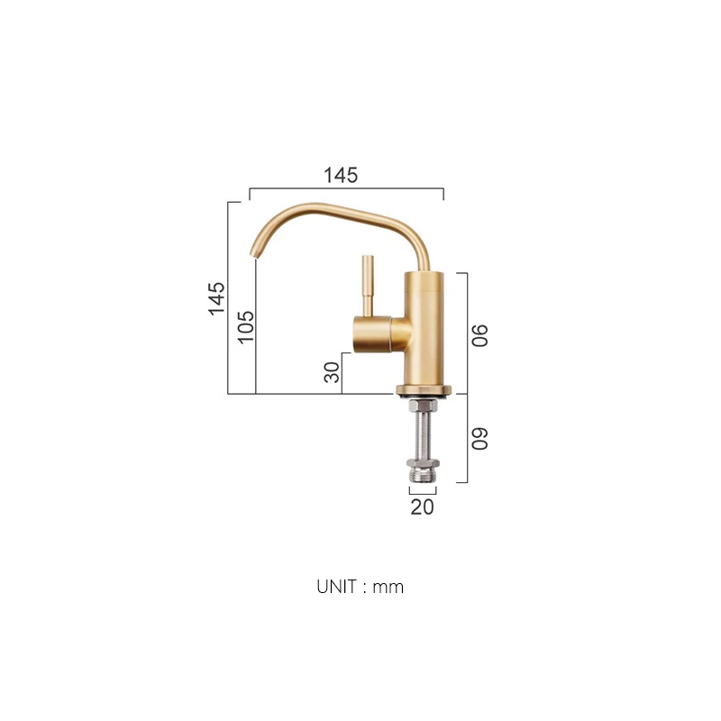 Кухонный фильтр для воды смеситель из нержавеющей стали 1/4 ''1/2'' соединить шланг обратный осмотический фильтр части Очиститель прямой питьевой кран