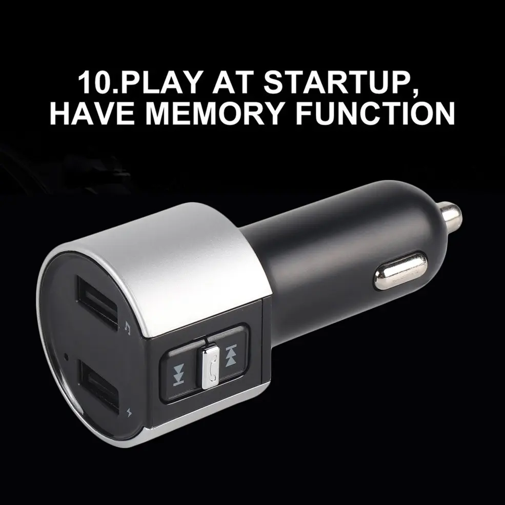 Многофункциональный Автомобильный MP3-плеер Bluetooth fm-передатчик беспроводной радио адаптер двойной USB порт зарядное устройство Прикуриватель разъем