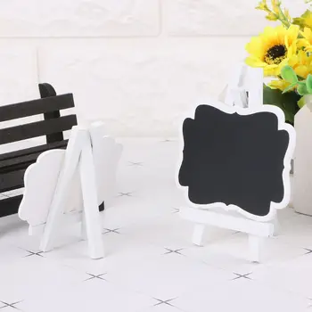 

Mini Wooden Chalkboard Blackboard Frame Message Table Number Wedding Party Decor Home Garden