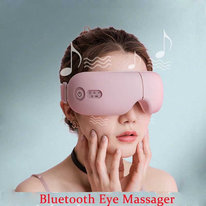 Bluetooth массажер для глаз 180 ° складной Электрический Вибрационный музыка прибор