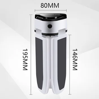 

1pc 60 Led Foldable Solar Charging Bulb Lamp Three Leaf Emergency Lamp Top Solar USB Charging Lights