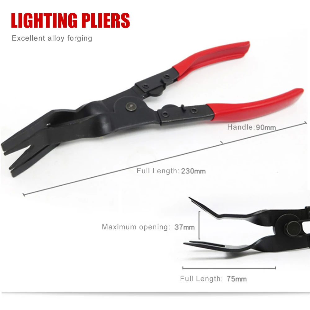 Инструмент для удаления марганцевой стали, инструменты для удаления дверей автомобиля, кусачки, многофункциональная внутренняя отделка автомобиля, инструмент для пришивания, красный, черный, прочный