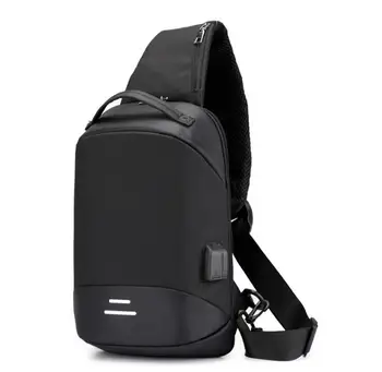 

Male Shoulder Bags for USB Charging Crossbody Bags Men Anti Theft Chest Bag School Summer Short Trip Messengers Bag