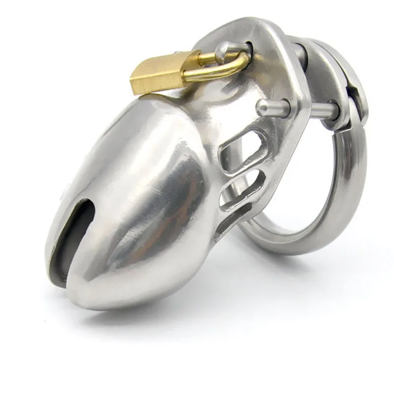 

316L Stainless Steel Male Chastity Cage Penis Lock Cbt BDSM Metal Chastity Cage Cock Ring Bird Bondage Sex Toys For Men CB6000s