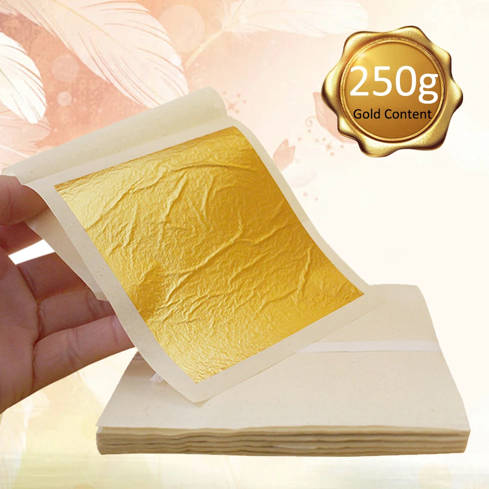 Edible Gold Leaf Sheet 24K Real Gold Foil in Art Craft Food Decoration