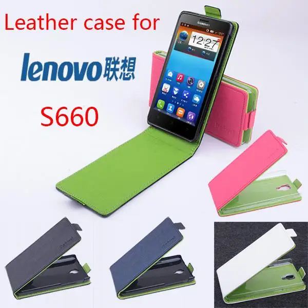 Чехлы для телефонов Lenovo S660 Модный Цветной флип чехол из искусственной кожи слот