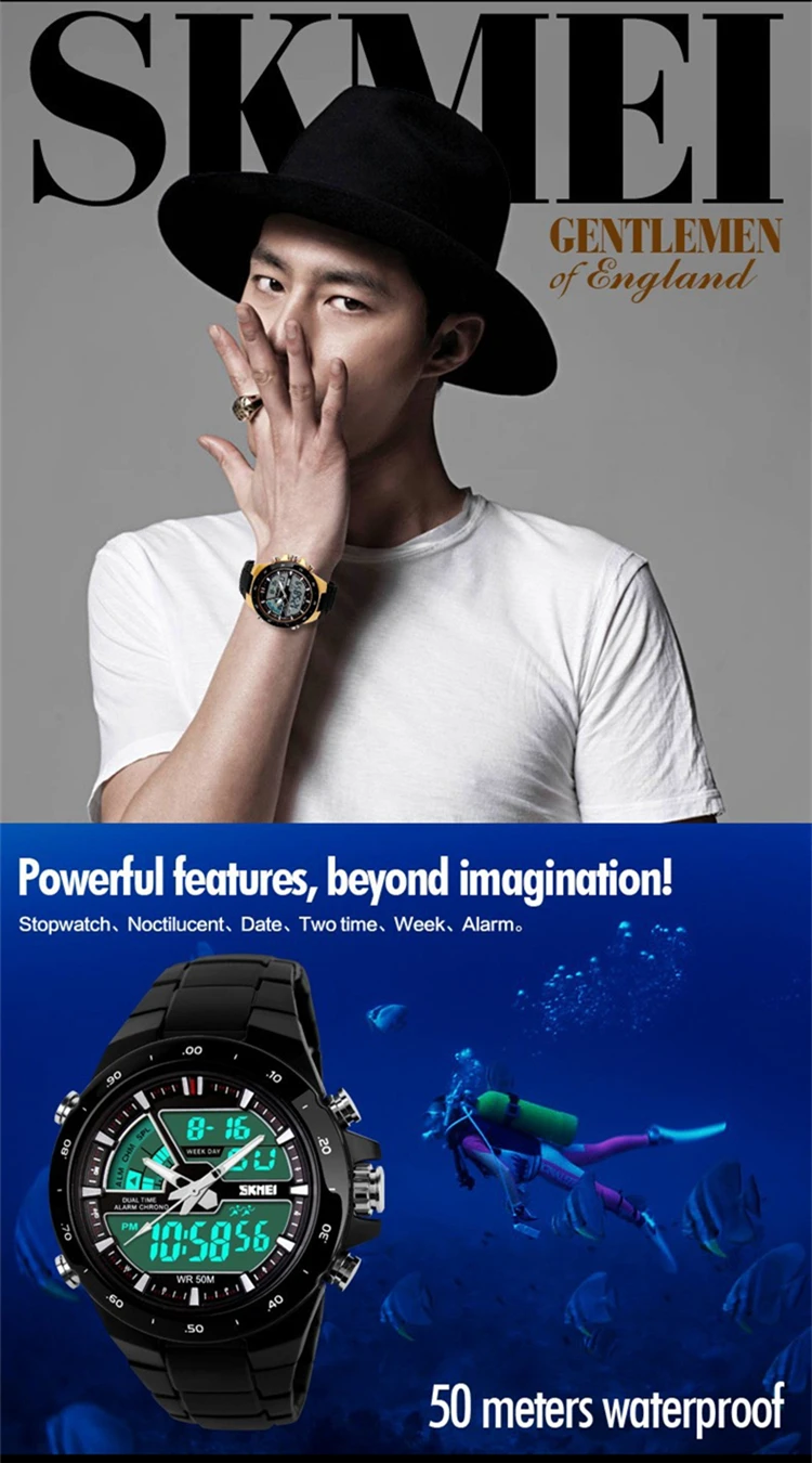 Эксклюзивный бренд SKMEI Модные мужские спортивные часы уличные водонепроницаемые военные наручные часы Часы Будильник Часы Relogio Masculino