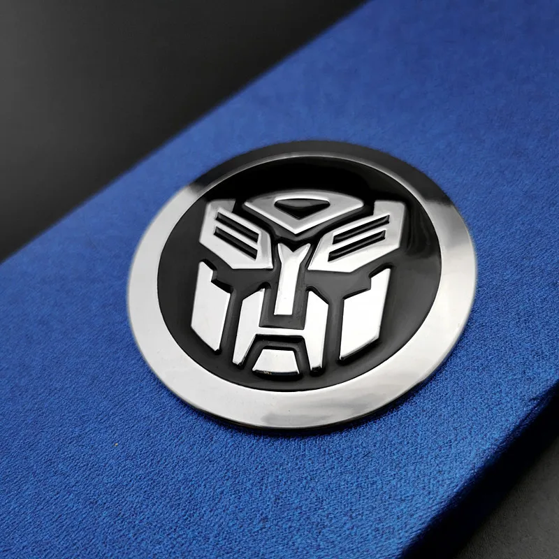 Трансформеры бампер наклейка s чистый металл стерео 3D маркировка Автоботы Decepticons Autobots холодный модифицированный логотип Декоративная наклейка