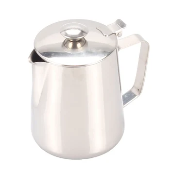 

2L High Quality Stainless Steel Coffee Pot With Cover Tea Kettle Thicker Coffee Pot Milk Cup For Kitchen