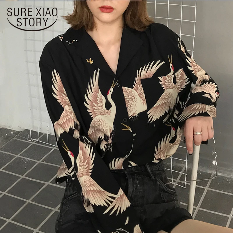 Vintage Printed Fashion Women Blouses 2020 women Long Sleeve Shirts print Chiffon blouse women ladies Loose Femme top 0845 30 Vintage Printed Fashion Women Blouses 2020 women Long Sleeve Shirts print Chiffon blouse women ladies Loose Femme top 0845 30
