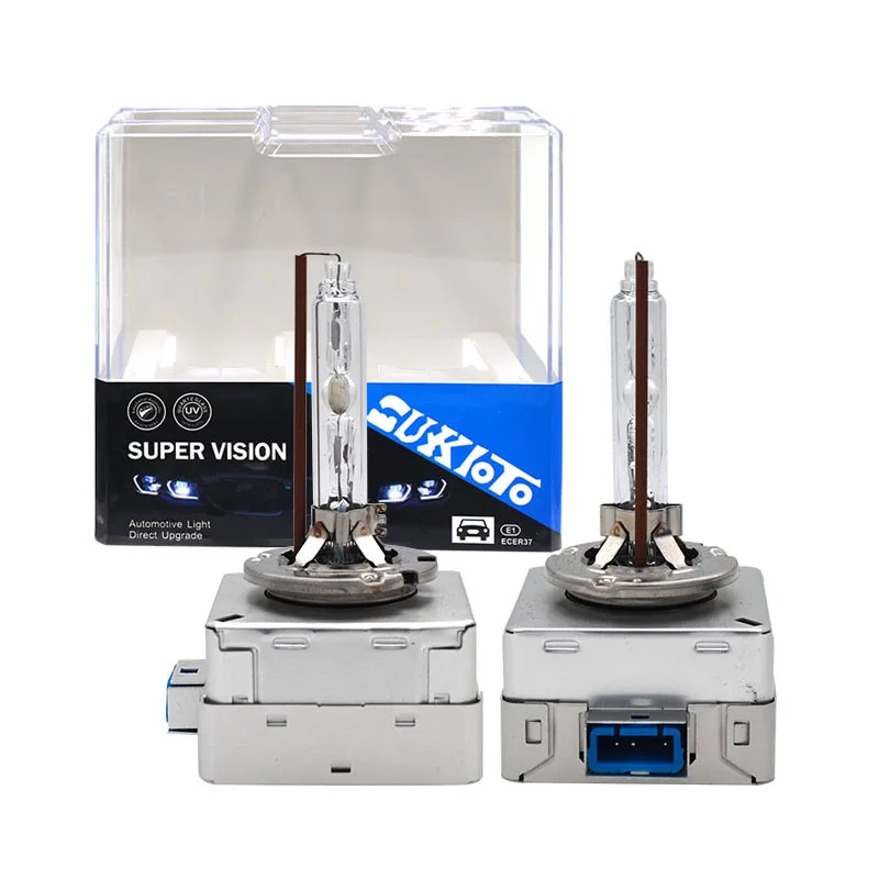 SUKIOTO 2PCS D8S 5500K White Auto Lamp Bulbs 12V 35W 55W D8S HID Xenon Headlight Bulb OEM Quality 12V Car Light Source (1)