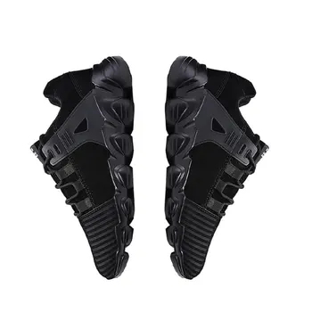 

1Pair Spring And Summer Breathable Suede Men'S Large Size Running Shoes Increased Warm Wild Men'S Shoes