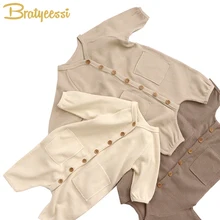 Combinaisons de printemps pour bébés, vêtements doux pour enfants, tenues pour garçons et filles, barboteuse en coton pour nouveau nés 