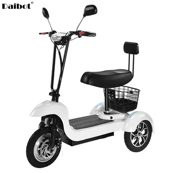 Günstige Neue 3 Rad Elektrische Dreirad Drei Räder Elektro-scooter 500W 48V Max Geschwindigkeit 35 KM/H Smart Elektrische Ältere Roller