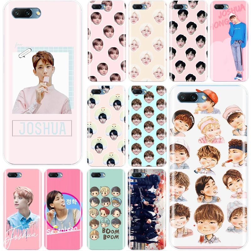 

Seventeen JUN DK JOSHUA kpop Cover Soft Silicone TPU Phone Case For Huawei Honor 8 8C 9 10 NOTE10 lite MATE 7 8 9 10 20 pro