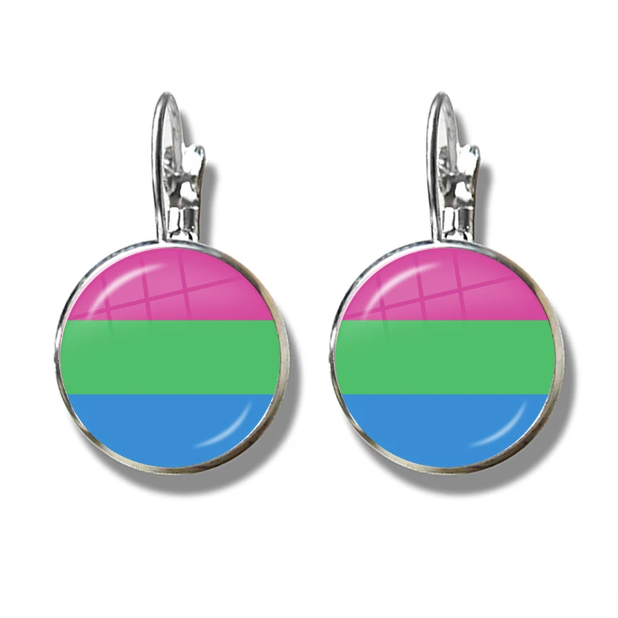 Серьги Bi Pride ЛГБТ с французскими крючками гипоаллергенные ювелирные изделия для