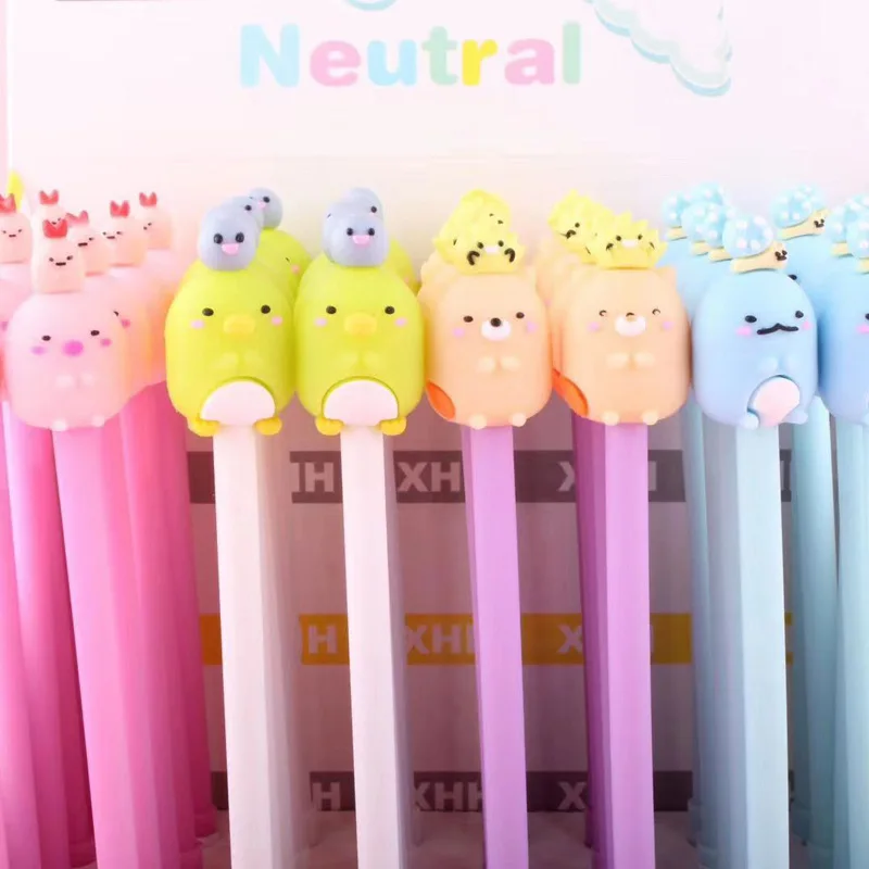 4 шт./партия Милая Sumikko Gurashi гелевая ручка подпись ручка подарок Escolar Papelaria школьные офисные принадлежности рекламный подарок