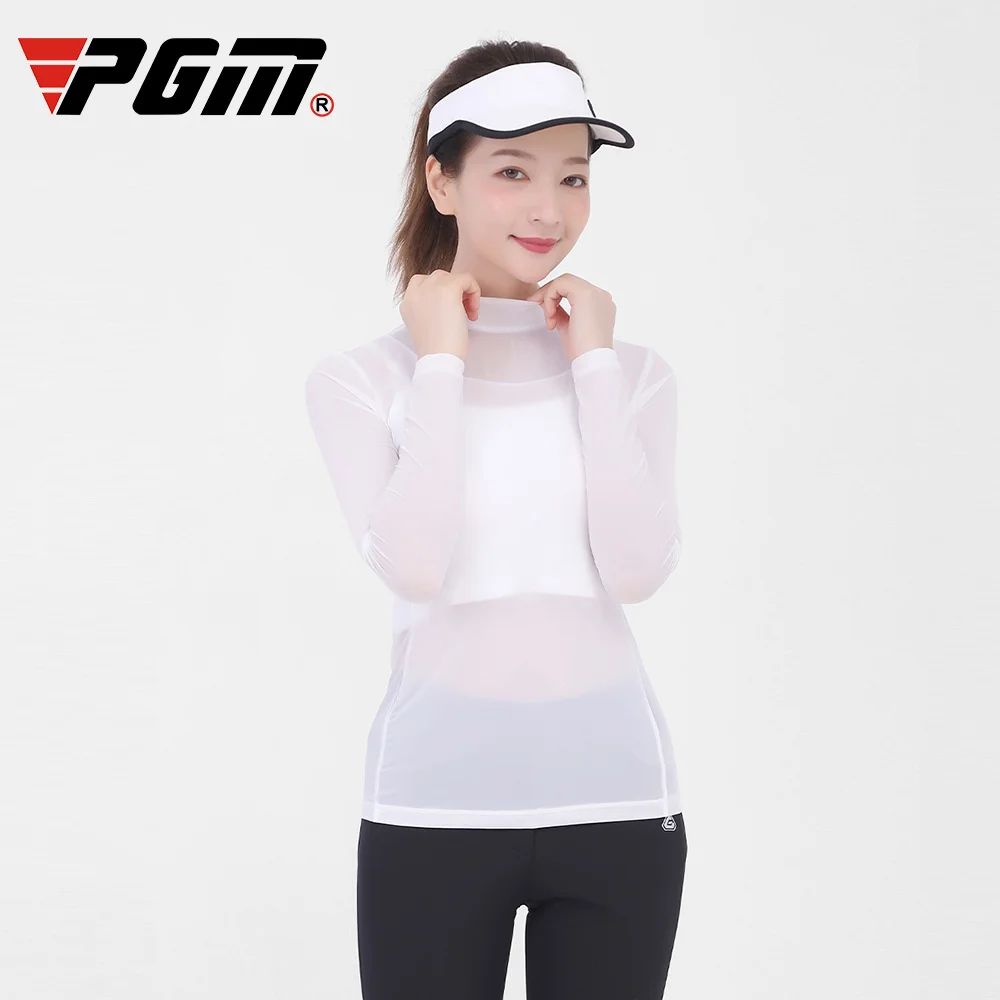 

Pgm Golf Women Golf T Shirts Summer Breathable Quick-dry Slim Golf Tops Anti-Uv Sunscreen Shirts Size tennis skirt set