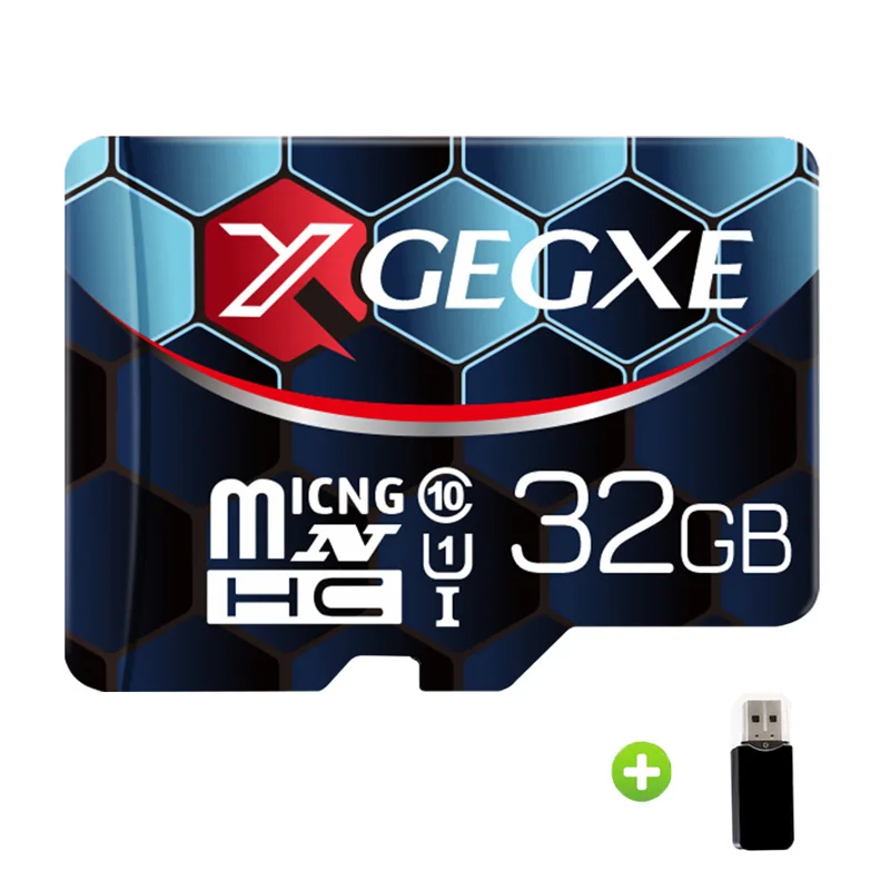 XGEGXE 64 Гб карта памяти 8 ГБ 16 ГБ 32 ГБ 128 Гб Micro SD C10 TF карта флэш-накопитель для смартфонов - Емкость: 32GB-Card Reader