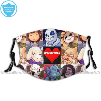

Undertale Sans Undertale Sans Mask Mouth Face Mask Undertale Facial Mask Adult with 2 Filters Polyester Mask
