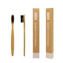 Подходящая для подростков и взрослых Экологичная натуральная оригинальная бамбуковая ручная зубная щетка