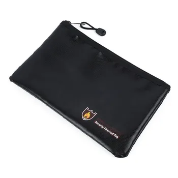 

Fire Proof Money Bag Document Holder Waterproof Water Resistant Protective Case