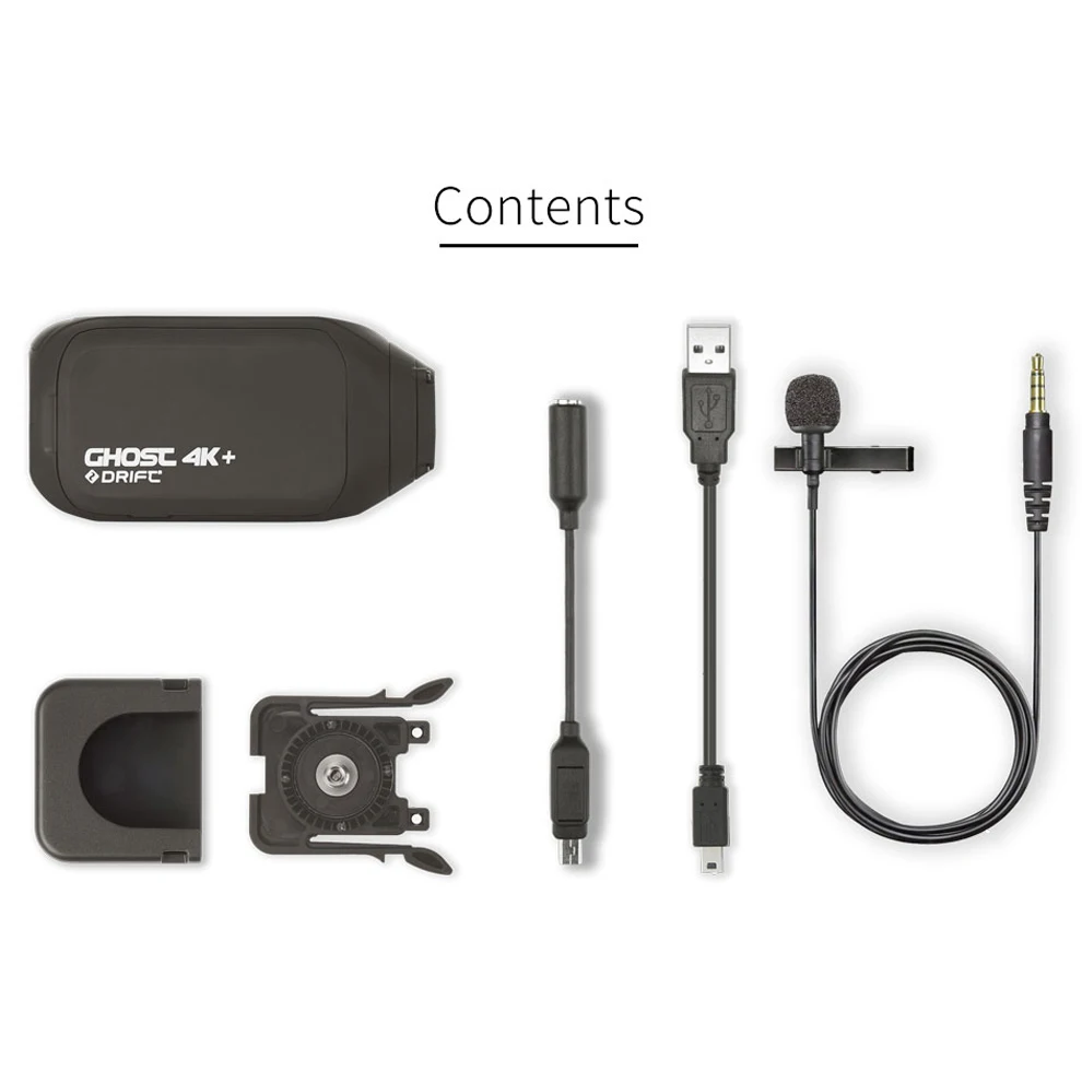 Спортивная камера для езды на мотоцикле и велосипеде Drift Ghost 4k + Plus HD с Wi Fi App Control