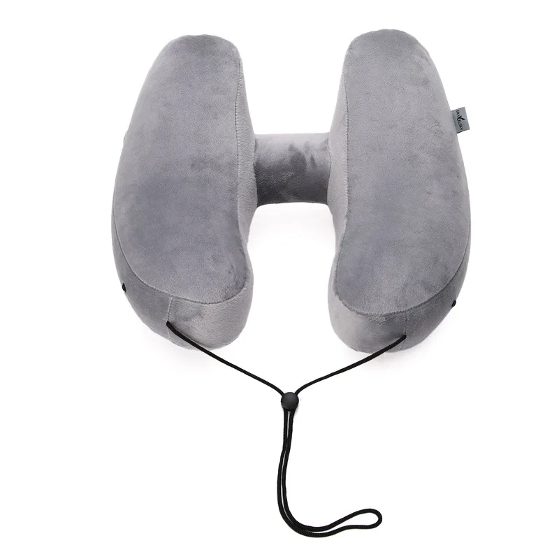 Gray Pillow Зеленая наружная надувная подушка для путешествий, Пляжная надувная подушка, Автомобильная подушка для отдыха головы, походная надувная подушка из ТПУ H 32*35*21 см для самолета, гостиницы - Цвет: Gray Pillow