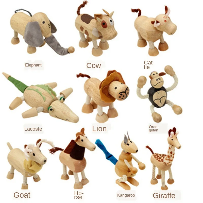 wooden animal toys
