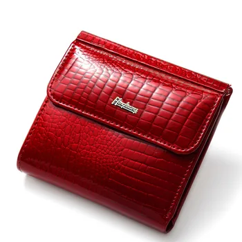 

Small Wallet Women Genuine Leather Ladies Wallets Alligator Hasp Short Wallet Female Mini Woman Wallets And Coin Purses