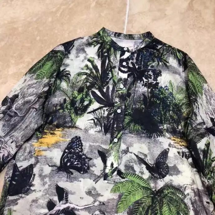 AH10489, модные женские блузки и рубашки,, Подиумные, Роскошные, известный бренд, Европейский дизайн, вечерние, стильная женская одежда