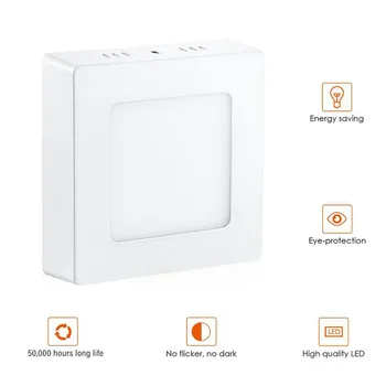 

6W LED Ceiling Panel Light LED Flood Light Square Indoor Panel Light For Home Decor6W LED Ceiling High Brightness Energy Saving