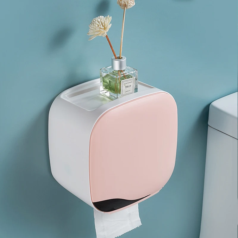 Настенный держатель для туалетной бумаги полка, туалетный лоток для бумаги стойка водонепроницаемый для туалетной бумаги бумажная трубка коробка для салфеток ящик для хранения для ванной комнаты Органайзер
