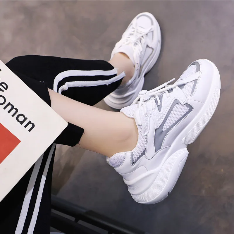 Smirnova/ г. Новые модные кроссовки Женская обувь на шнуровке с круглым носком Повседневная обувь из натуральной кожи на плоской платформе женская обувь на плоской подошве