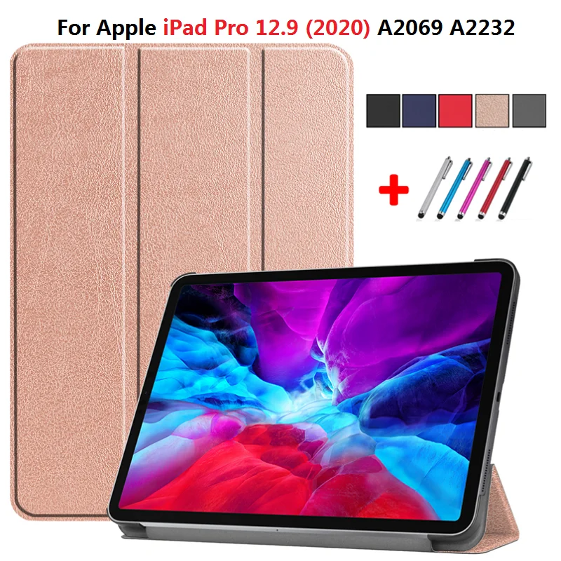Чехол 12 9 дюйма для iPad Pro 2020 мягкий ТПУ чехол с автоматическим выходом из спящего