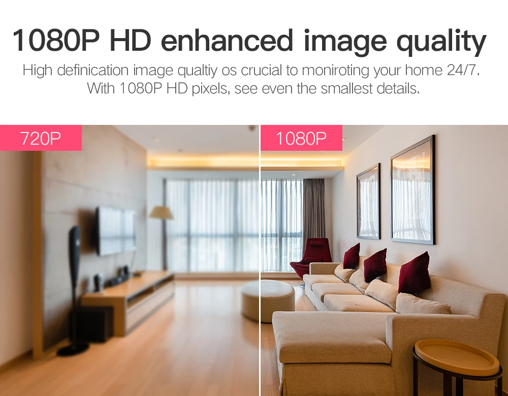 SDETER 1080P камера видеокамера с Wi-Fi IP Беспроводная CCTV камера домашнего наблюдения ночного видения P2P Детский Монитор видеокамера для наблюдения за домашними животными 720P