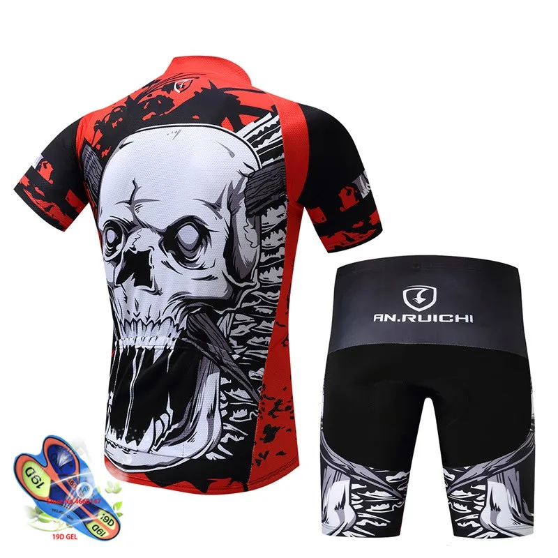 Uniforme Ciclismo Pro Team, набор велосипедных Джерси, дышащий, Conjunto Ciclismo Hombre, набор для велоспорта, креативный рисунок черепа, Джерси