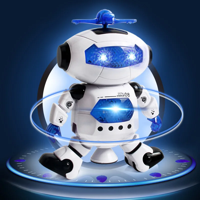 

CHILDREN'S Toy Electric Dancing Robot Breeze Spin Dancer Smart Space Robot Rotating Music Toy